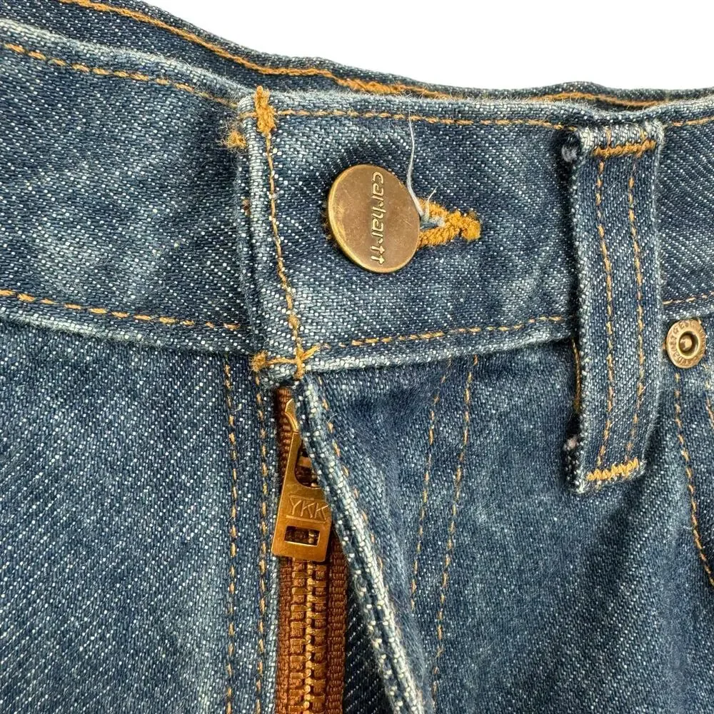 Vintage‎ Carhartt Denim Jeans Relaxed Fit B460DVB Triple Stitch 34x30 *32x28.5